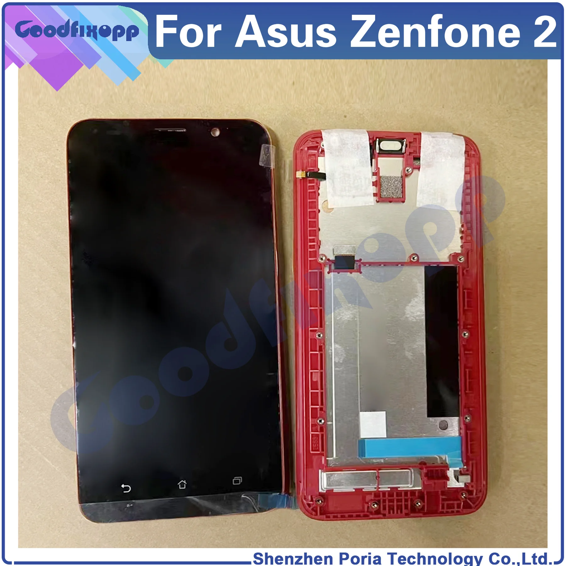 Ensemble écran tactile LCD de 551ml pour Bali Zenfone 2