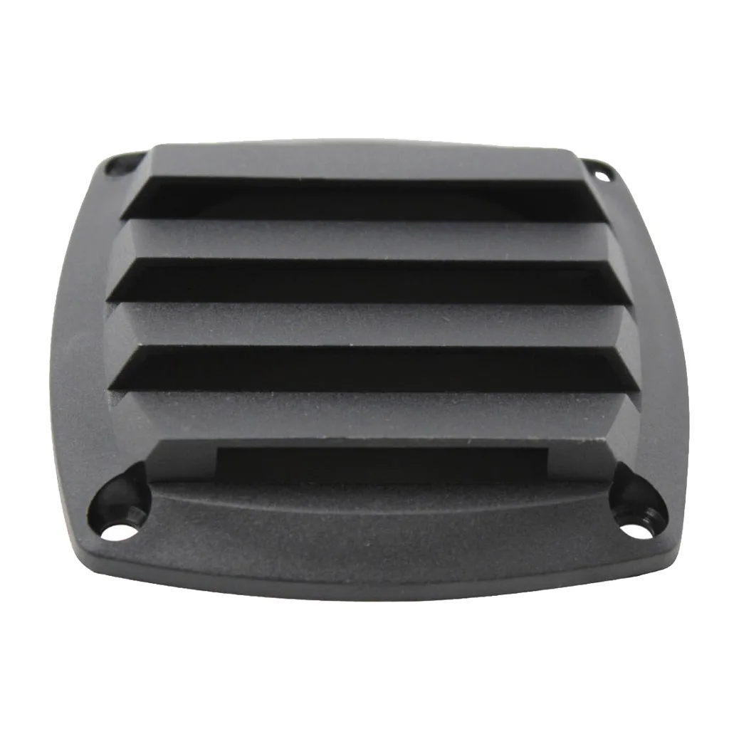 3 Inch Louvered Vents, Boat Marine Hull Air Vent Grill Cover Replacement Part for RV Caravan - Rectangular Black
