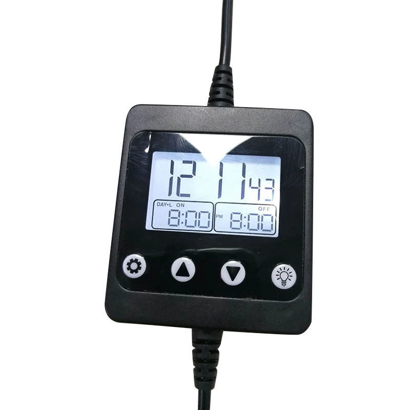 Contrôleur Lumière Aquarium Avec écran LCD - Gradateur & Minuterie - Simulation Lever/coucher Soleil - 12-24V