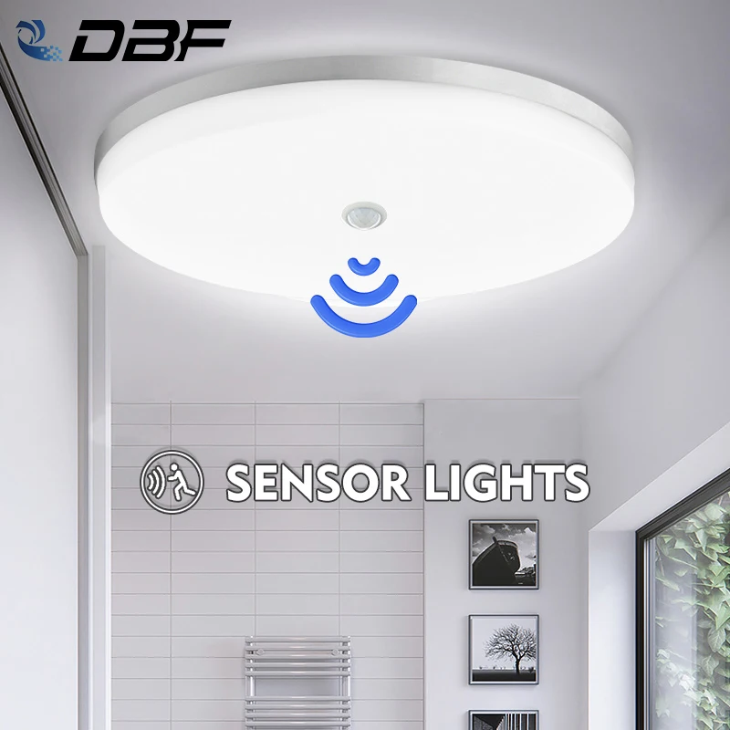 Plafonnier LED à capteur PIR intelligent